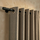 Gordijnen 100% Verduisterend - Ringen - Beige