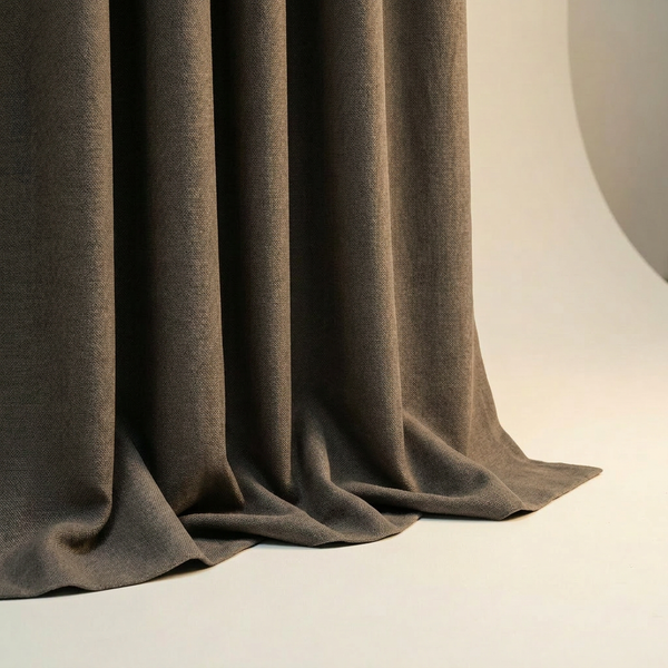 Gordijnen 100% Verduisterend - Ringen - Taupe