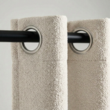 Gordijnen Bouclé - Ringen - Off-White