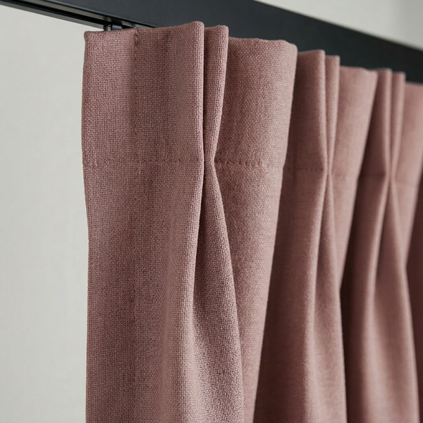 Gordijnen Verduisterend & Isolerend - Haken - Oud Roze