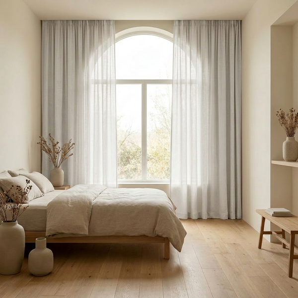 Gordijnen Inbetween - Haken - Off White