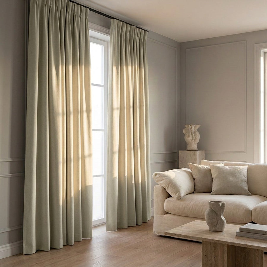 Luxe Gordijnen 100% Blackout - Haken - Crème