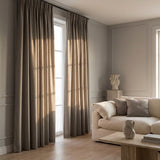 Luxe Gordijnen 100% Blackout - Haken - Taupe