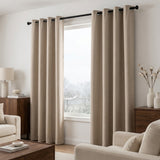 Luxe Gordijnen 100% Blackout - Ringen - Zand